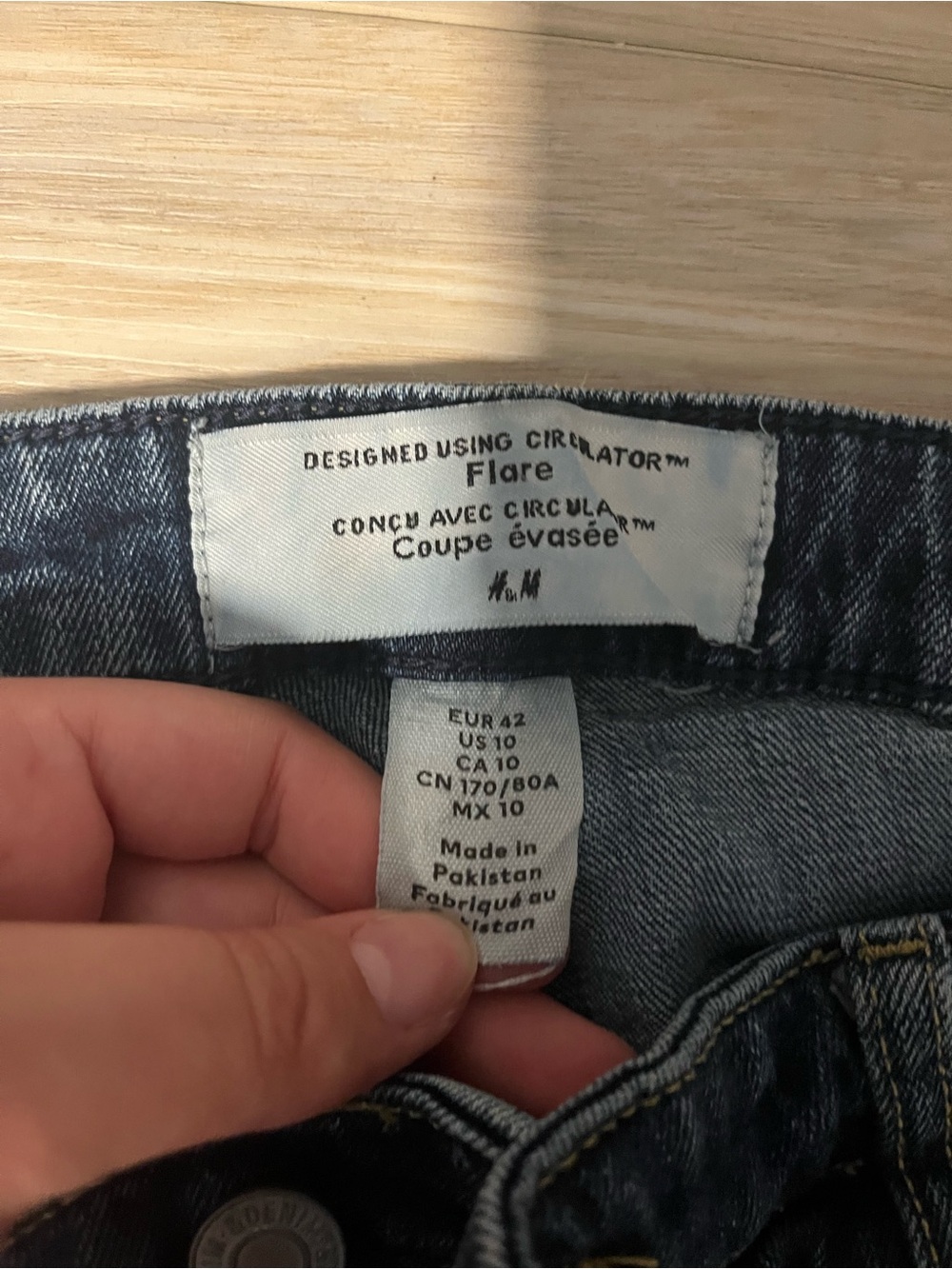 H&M Dark Blue Flare Jeans